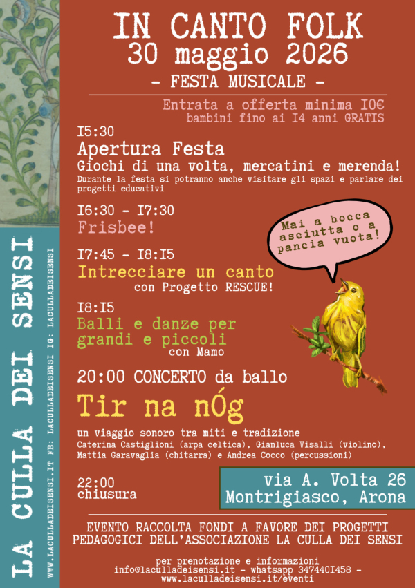 ARONA - Festa musicale: In Canto Folk | Distretto dei Laghi