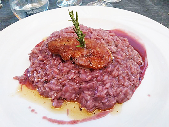 PRIMO PIATTO - Risotto al vino Prünent e foie gras | Distretto dei Laghi